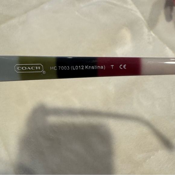 Coach Dark Lenses with Gold Frame Sunglasses - Picture 9 of 10